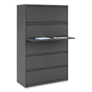 Alera Lateral File, 5 Legal/Letter/A4/A5-Size File Drawers, Charcoal, 42" x 18.63" x 67.63"