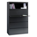 Alera Lateral File, 5 Legal/Letter/A4/A5-Size File Drawers, Charcoal, 42" x 18.63" x 67.63"