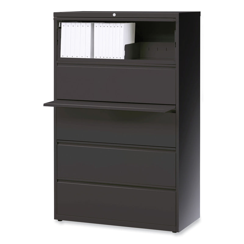 Alera Lateral File, 5 Legal/Letter/A4/A5-Size File Drawers, Charcoal, 42" x 18.63" x 67.63"