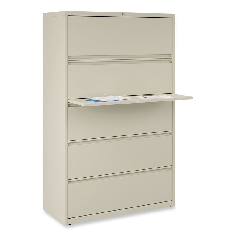Alera Lateral File, 5 Legal/Letter/A4/A5-Size File Drawers, Putty, 42" x 18.63" x 67.63"