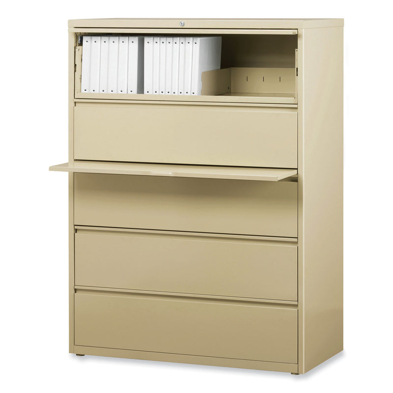 Alera Lateral File, 5 Legal/Letter/A4/A5-Size File Drawers, Putty, 42" x 18.63" x 67.63"