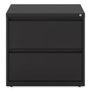 Alera Lateral File, 2 Legal/Letter-Size File Drawers, Black, 30" x 18.63" x 28"