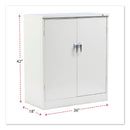Alera Assembled 42" High Heavy-Duty Welded Storage Cabinet, Two Adjustable Shelves, 36w x 18d, Putty