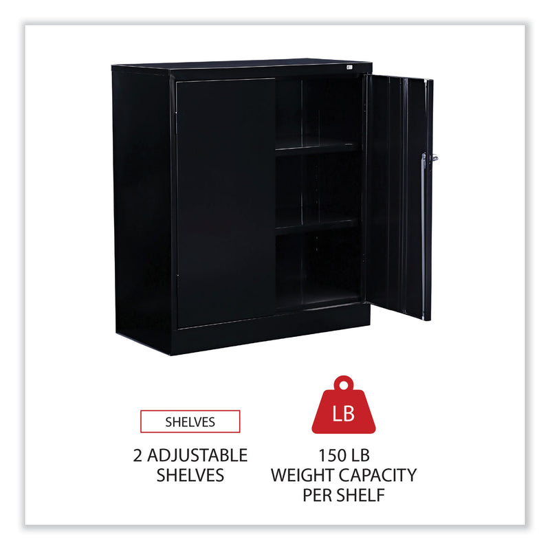 Alera Economy Assembled Storage Cabinet, 36w x 18d x 42h, Black