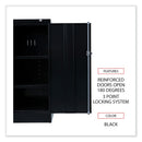Alera Economy Assembled Storage Cabinet, 36w x 18d x 42h, Black