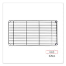 Alera Industrial Wire Shelving Extra Wire Shelves, 36w x 18d, Black, 2 Shelves/Carton