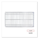 Alera Industrial Wire Shelving Extra Wire Shelves, 36w x 18d, Silver, 2 Shelves/Carton