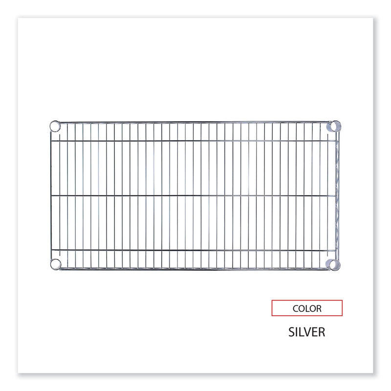 Alera Industrial Wire Shelving Extra Wire Shelves, 36w x 18d, Silver, 2 Shelves/Carton