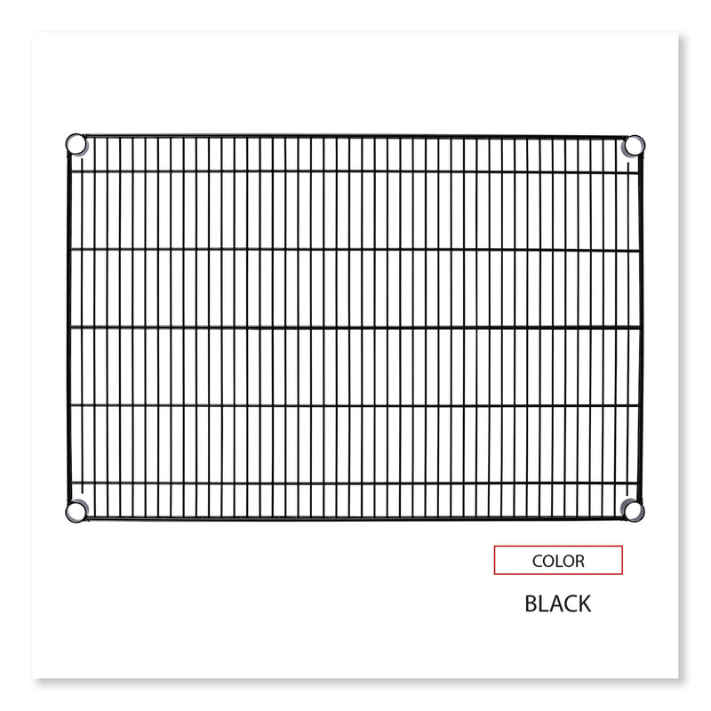 Alera Industrial Wire Shelving Extra Wire Shelves, 36w x 24d, Black, 2 Shelves/Carton