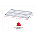 Alera Industrial Wire Shelving Extra Wire Shelves, 36w x 24d, Silver, 2 Shelves/Carton