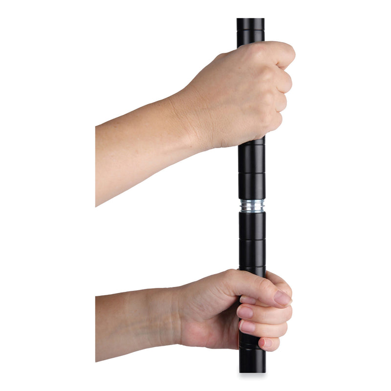 Alera Industrial Wire Shelving Extra Wire Shelves, 48w x 18d, Black, 2 Shelves/Carton