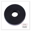 Alera Optional Casters for Wire Shelving, Hooded Design with Integrated Bumpers, Grip Ring Stem, 5" Wheel, Black, 4/Set (2 Locking)