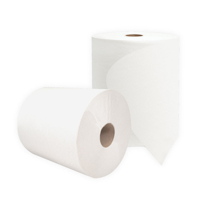 Morcon Tissue Valay Universal TAD Roll Towels, 1-Ply, 8" x 600 ft, White, 6 Rolls/Carton