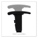 Alera Optional Height-Adjustable T-Arms for Alera Essentia and Interval Series Chairs, Black, 2/Set