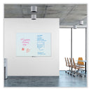 U Brands Glass Dry Erase Board, 70 x 47, White Surface