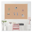U Brands Cork Bulletin Board, 70 x 47, Natural Surface, Birch Frame