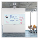 U Brands Glass Dry Erase Board, 96 x 47, White Surface