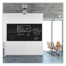 U Brands Black Glass Dry Erase Board, 96 x 47