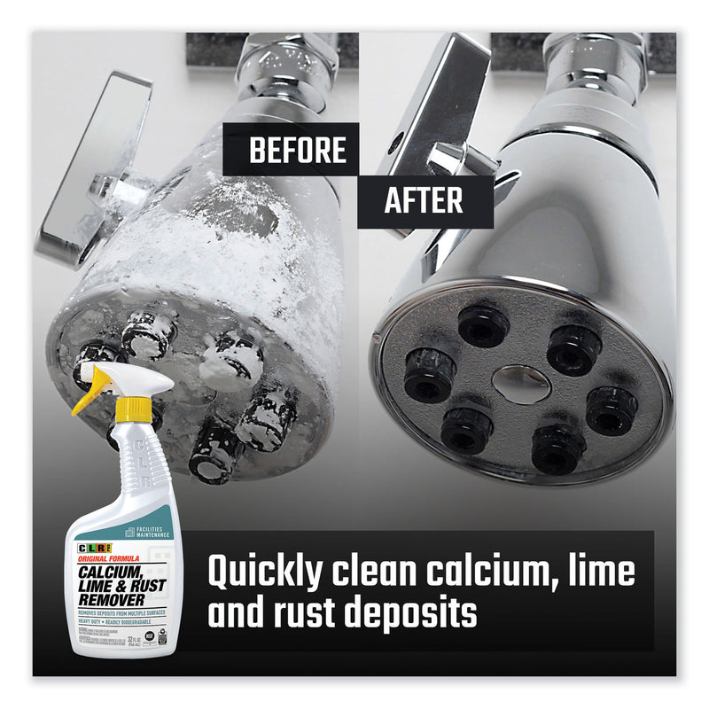 CLR PRO Calcium, Lime and Rust Remover, 32 oz Spray Bottle, 6/Carton