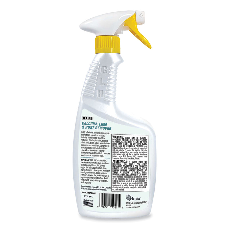 CLR PRO Calcium, Lime and Rust Remover, 32 oz Spray Bottle, 6/Carton