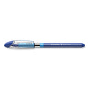 Schneider Slider Basic Ballpoint Pen, Stick, Medium 0.8 mm, Blue Ink, Blue Barrel, 10/Box
