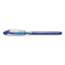 Schneider Slider Basic Ballpoint Pen, Stick, Extra-Bold 1.4 mm, Blue Ink, Blue Barrel, 10/Box
