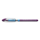 Schneider Slider Basic Ballpoint Pen, Stick, Extra-Bold 1.4 mm, Violet Ink, Violet Barrel, 10/Box