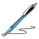 Schneider Slider Rave XB Ballpoint Pen, Retractable, Extra-Bold 1.4 mm, Black Ink, Black/Light Blue Barrel