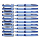 Schneider One Hybrid N Roller Ball Pen, Stick, Extra-Fine 0.3 mm, Blue Ink, Blue Barrel, 10/Box