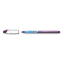 Schneider Slider Basic Ballpoint Pen, Stick, Extra-Bold 1.4 mm, Violet Ink, Violet Barrel, 10/Box