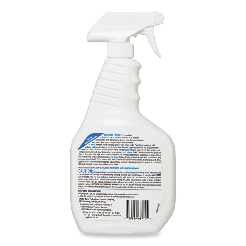 Clorox Bleach Germicidal Cleaner, 32 oz Spray Bottle