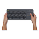 Logitech Wireless Touch Keyboard K400 Plus, Black