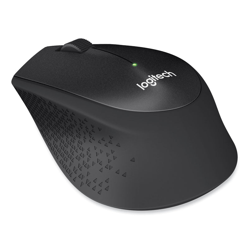 Logitech M330 Silent Plus Mouse, 2.4 GHz Frequency/33 ft Wireless Range, Right Hand Use, Black