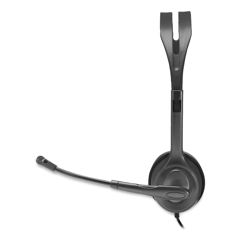 Logitech H111 Binaural Over-the-Head, Stereo Headset, Black/Silver