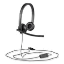 Logitech USB H570e Over-the-Head Wired Headset, Binaural, Black