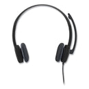 Logitech H151 Binaural Over-the-Head Stereo Headset, Black