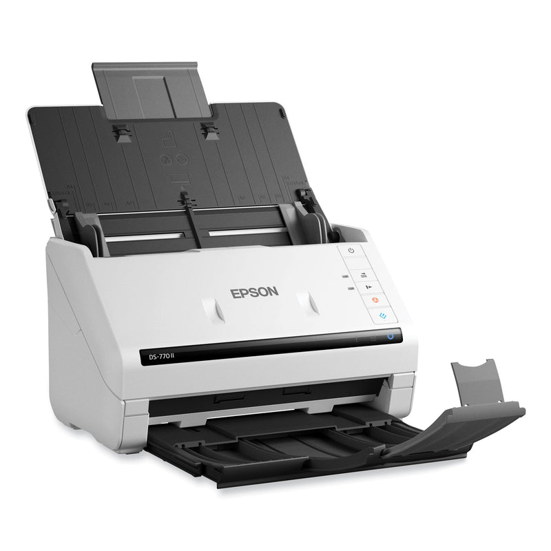 Epson DS-770 II Color Duplex Document Scanner, 600 dpi Optical Resolution, 100-Sheet Duplex Auto Document Feeder
