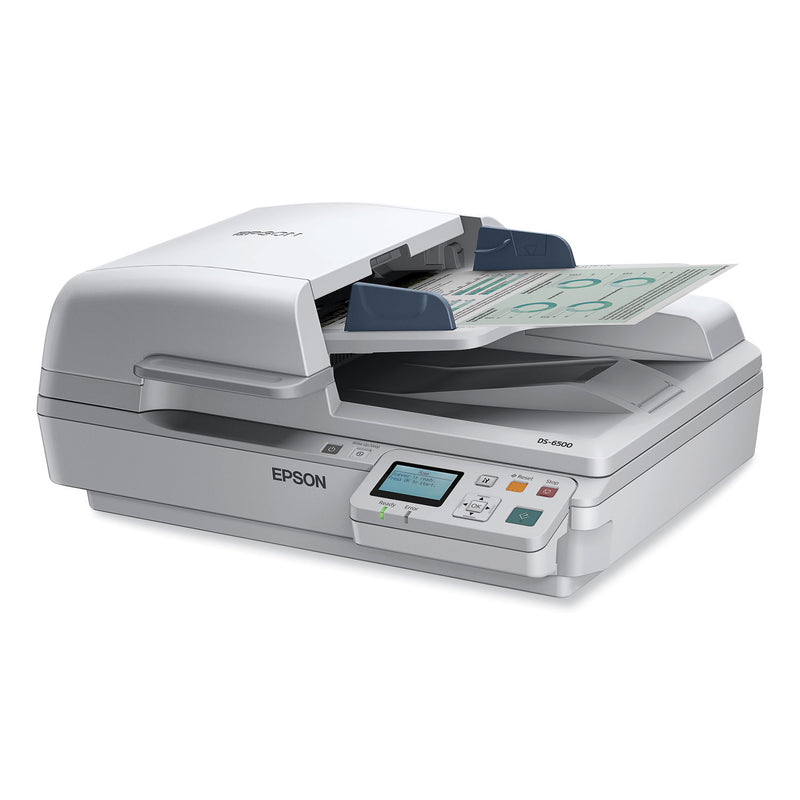 Epson WorkForce DS-6500 Scanner, 1200 dpi Optical Resolution, 100-Sheet Duplex Auto Document Feeder