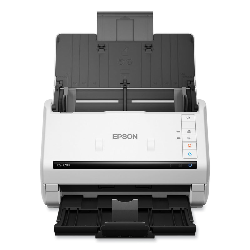 Epson DS-770 II Color Duplex Document Scanner, 600 dpi Optical Resolution, 100-Sheet Duplex Auto Document Feeder