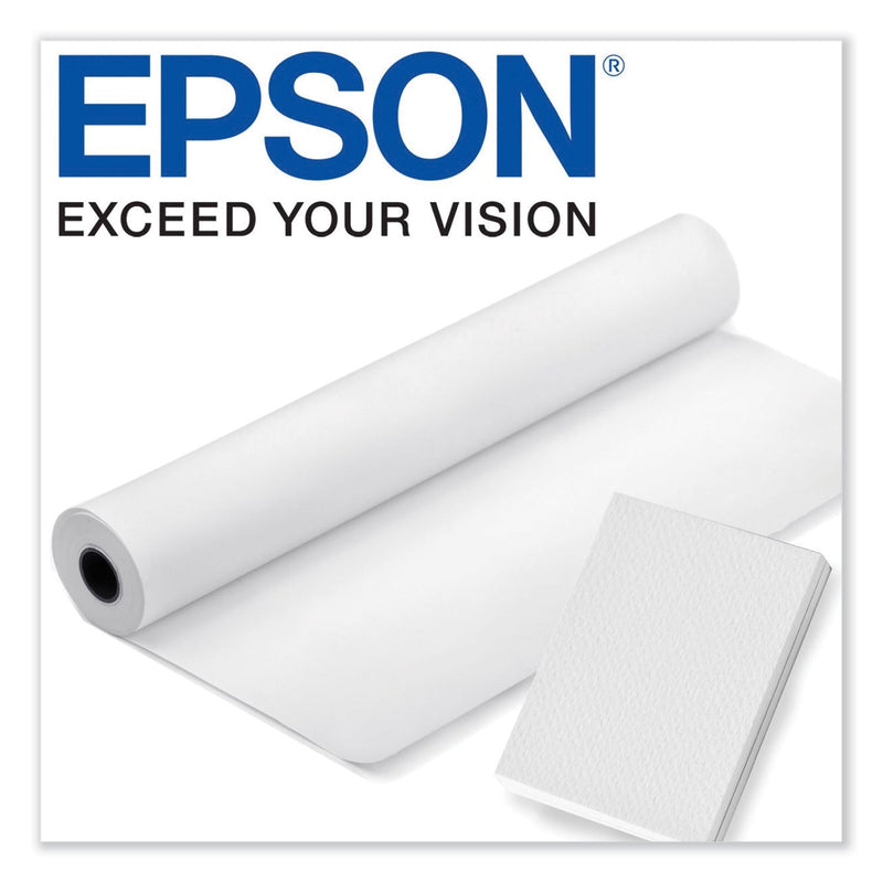 Epson Hot Press Natural Fine Art Paper Roll, 16 mil, 17" x 50 ft, Smooth Matte Natural
