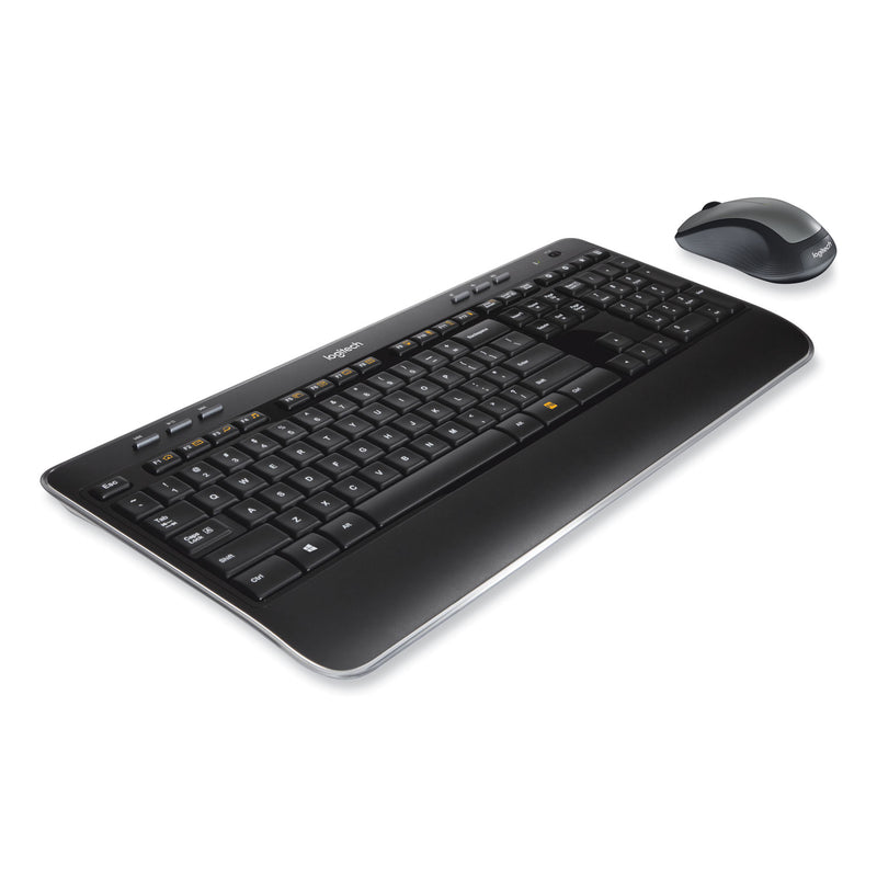 Logitech MK520 Wireless Keyboard + Mouse Combo, 2.4 GHz Frequency/30 ft Wireless Range, Black
