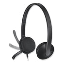 Logitech H340 Corded Headset, USB, Black