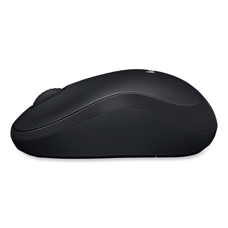 Logitech M185 Wireless Mouse, 2.4 GHz Frequency/30 ft Wireless Range, Left/Right Hand Use, Black