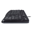 Logitech K120 Ergonomic Desktop Wired Keyboard, USB, Black