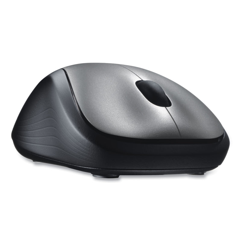 Logitech M310 Wireless Mouse, 2.4 GHz Frequency/30 ft Wireless Range, Left/Right Hand Use, Silver/Black