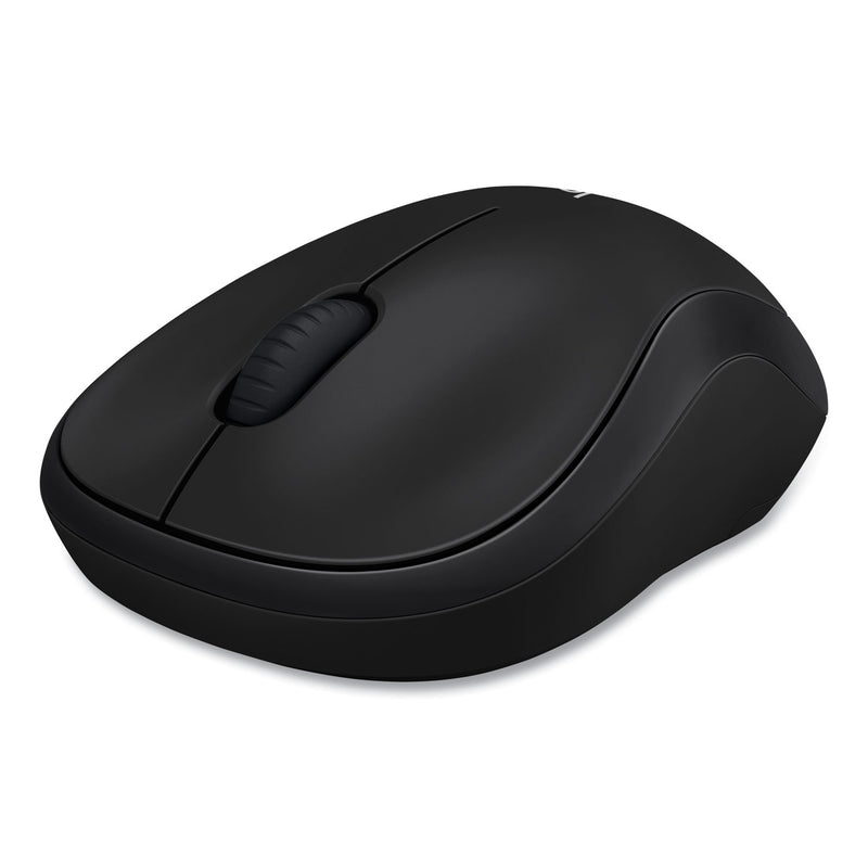Logitech M185 Wireless Mouse, 2.4 GHz Frequency/30 ft Wireless Range, Left/Right Hand Use, Black