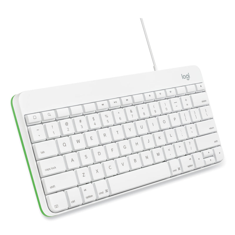 Logitech Wired Keyboard for iPad, Apple Lightning, White