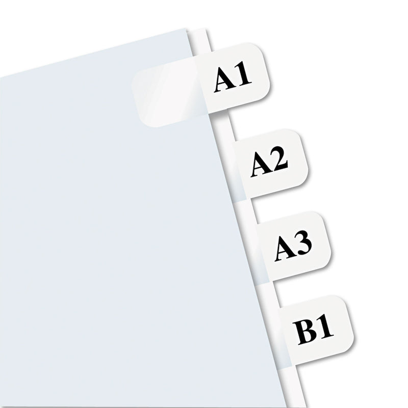Redi-Tag Laser Printable Index Tabs, 1/12-Cut, White, 0.44" Wide, 180/Pack