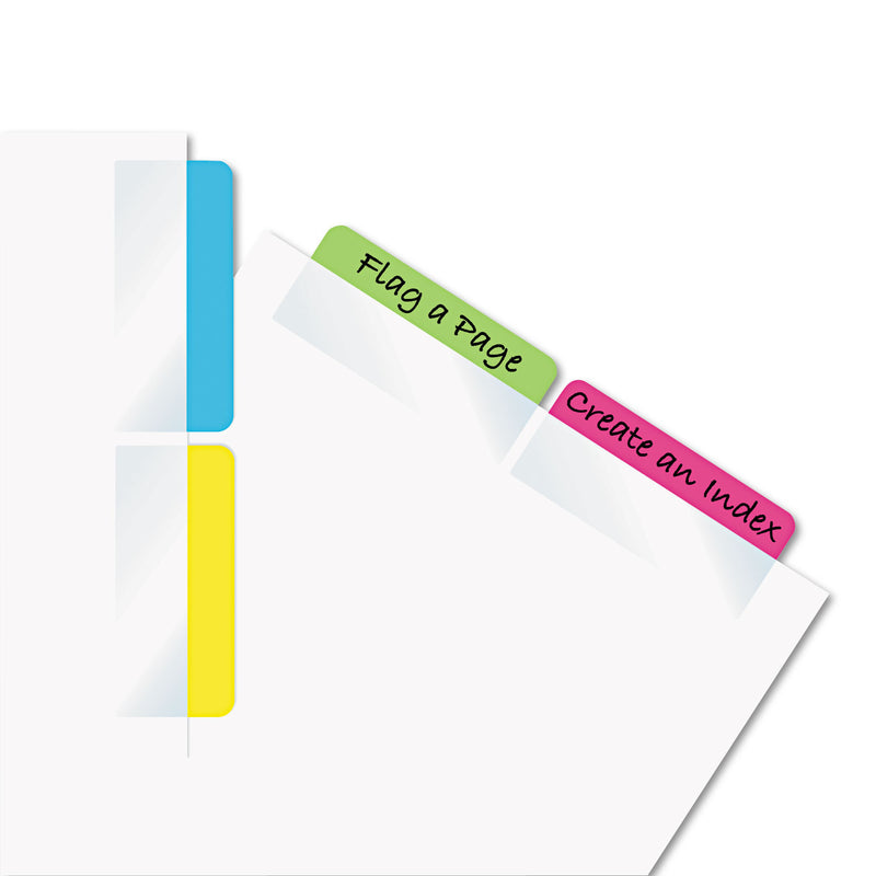 Redi-Tag Write-On Index Tabs, 1/5-Cut, Assorted Colors, 2" Wide, 48/Pack