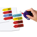Redi-Tag Arrow Message Page Flags in Dispenser, "Sign Here", Yellow, 120 Flags/Pack